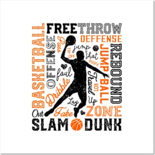 Basketball For Boys Men Player Dunk Posters and Art